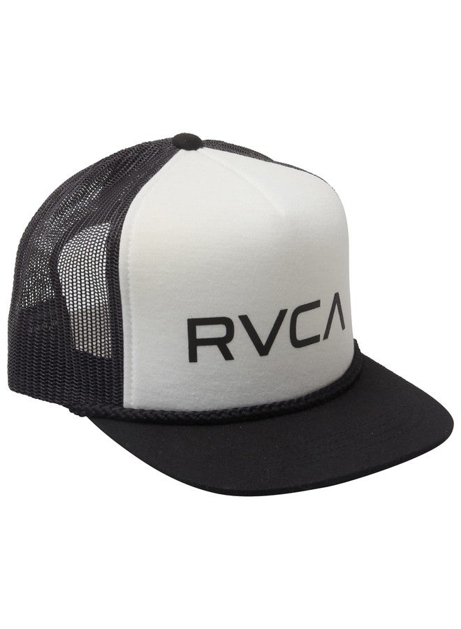 RVCA Men's Trucker Hat, Structured Hat with Stretch Mesh Back, Adjustable Snapback Closure - Image 2
