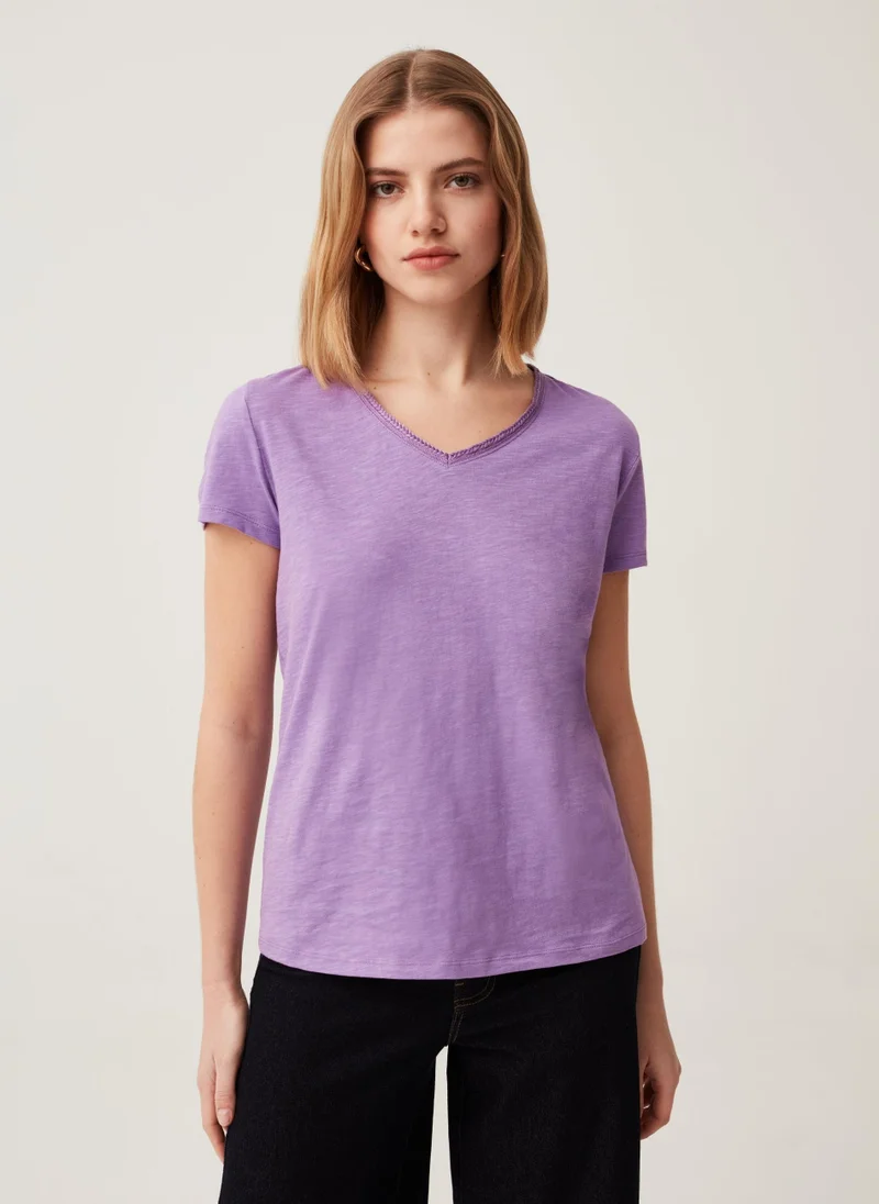 Ovs Ovs T-Shirt With Cable Trim