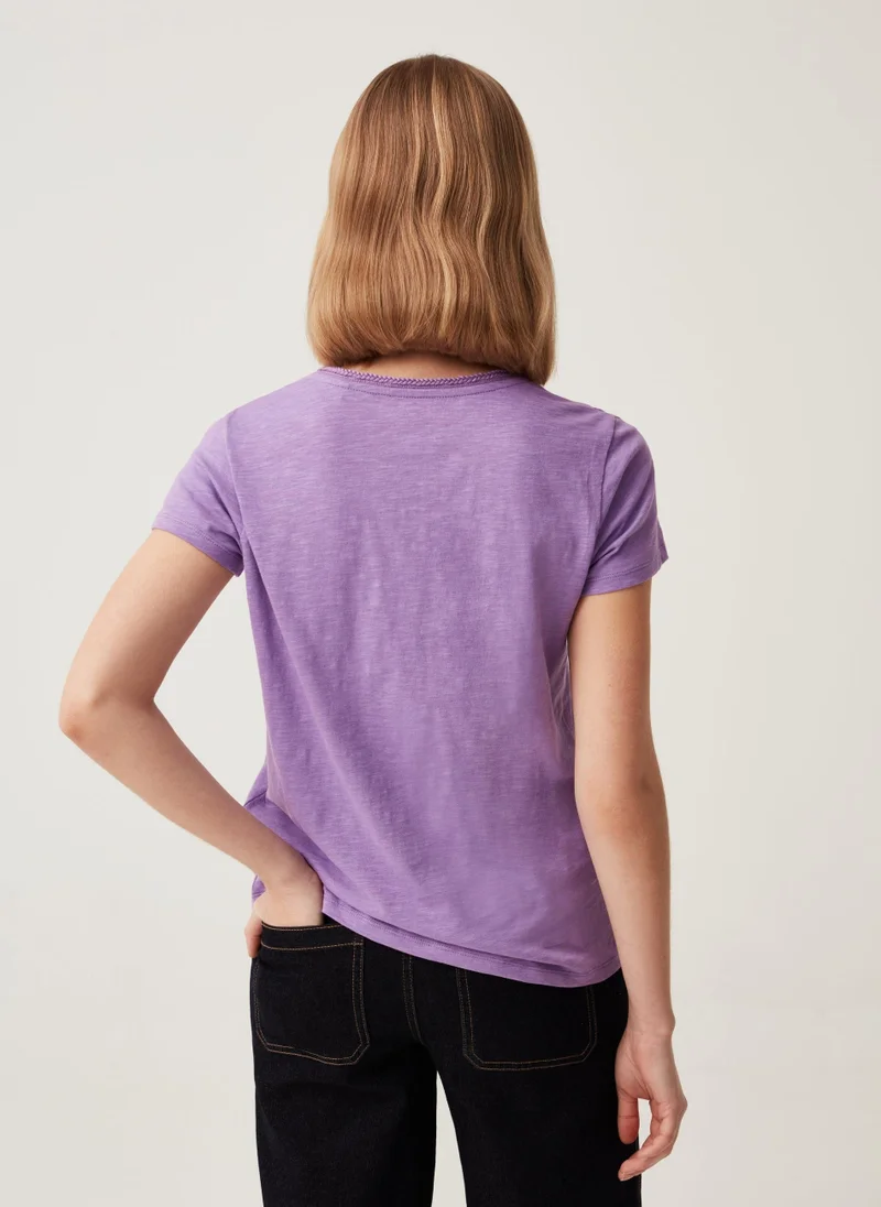 Ovs Ovs T-Shirt With Cable Trim