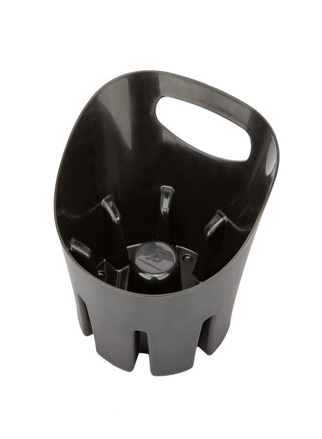 JS Jackson Supplies Universal Black Plastic Drip Tray for Toilet Plunger - Image 1