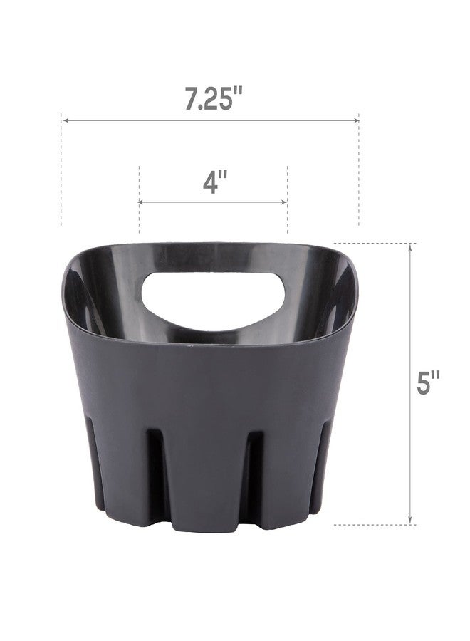JS Jackson Supplies Universal Black Plastic Drip Tray for Toilet Plunger - Image 2