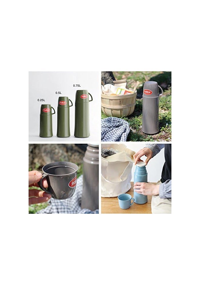 Helios Tabletop Thermos Elegance 500ml - Olive Green - Image 4