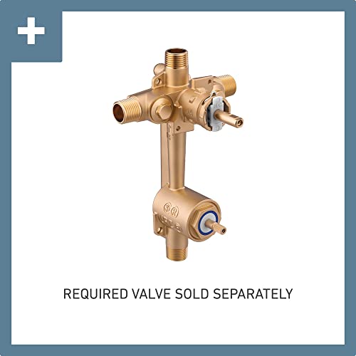 Moen 90 Degree Brushed Nickel PosiTemp Shower Valve with Builtin 3Function Transfer Valve Trim Kit Valve Required TS2710BN - Image 3