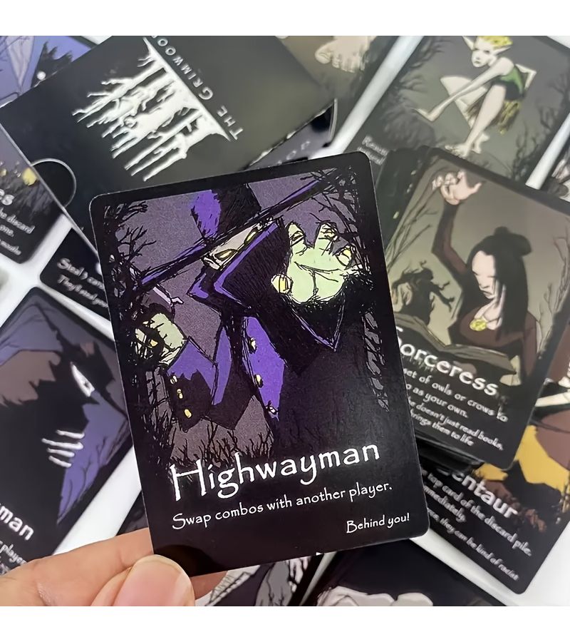 Grimwood Forest Witch Strategy Card Game Spooky Halloween Themed Board Game With Raven Cross Design 2 68 x 3 54 Box Paper Material Perfect For Family Friend Gatherings Intricate Artwork Set Of 1 - Image 4