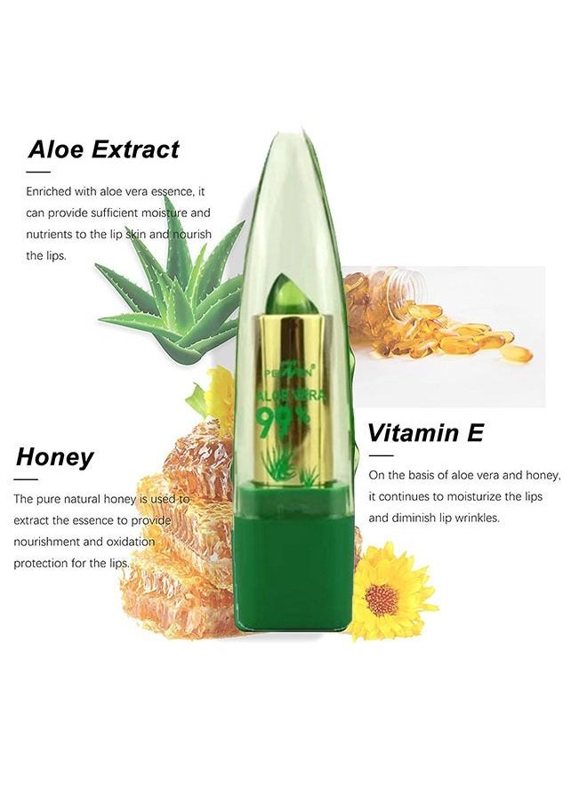 Aloe Vera Lipstick - Magic Temperature Color Change Lipstick Lip Blam Moisturizing Long Lasting Lip Makeup