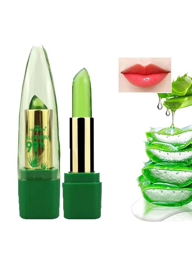 Aloe Vera Lipstick - Magic Temperature Color Change Lipstick Lip Blam Moisturizing Long Lasting Lip Makeup
