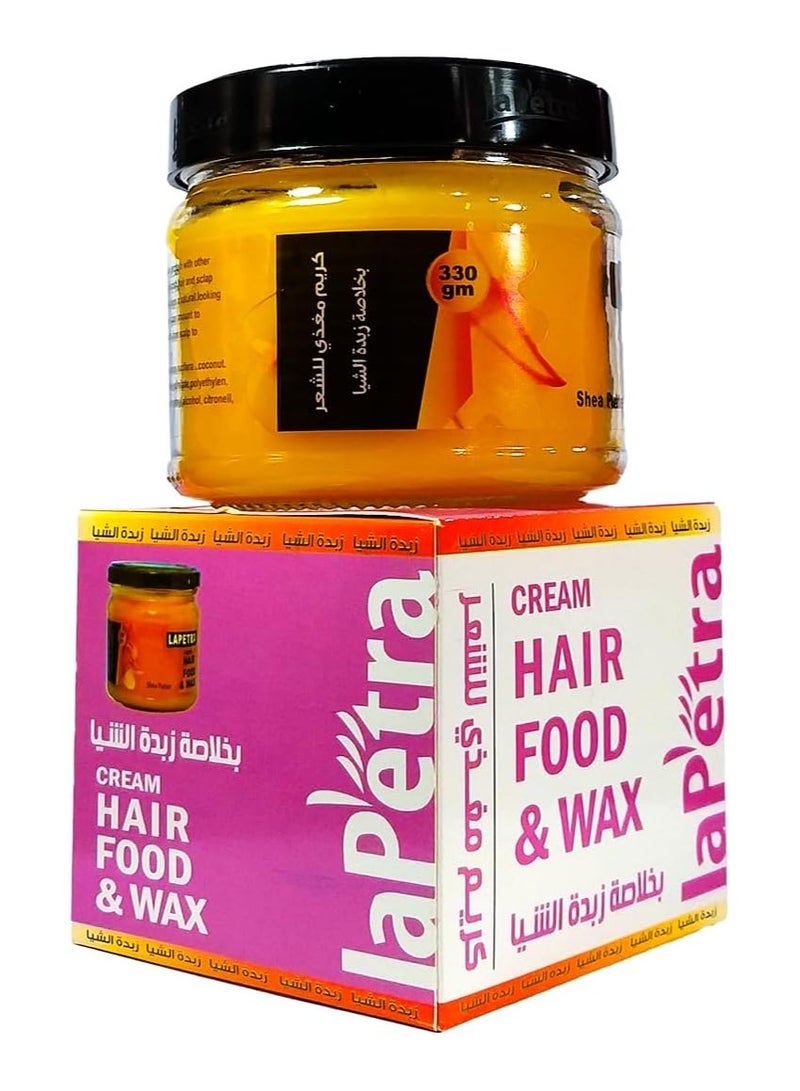 Lapetra Cream Hair Food & Wax Shea Butter 330g - Image 1