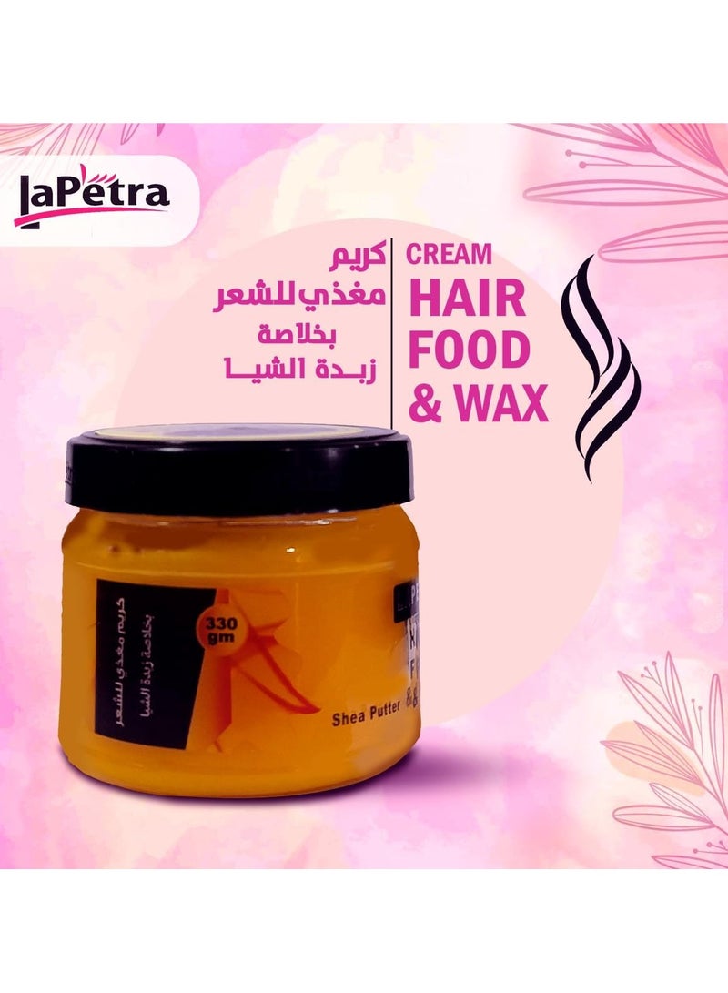 Lapetra Cream Hair Food & Wax Shea Butter 330g - Image 2