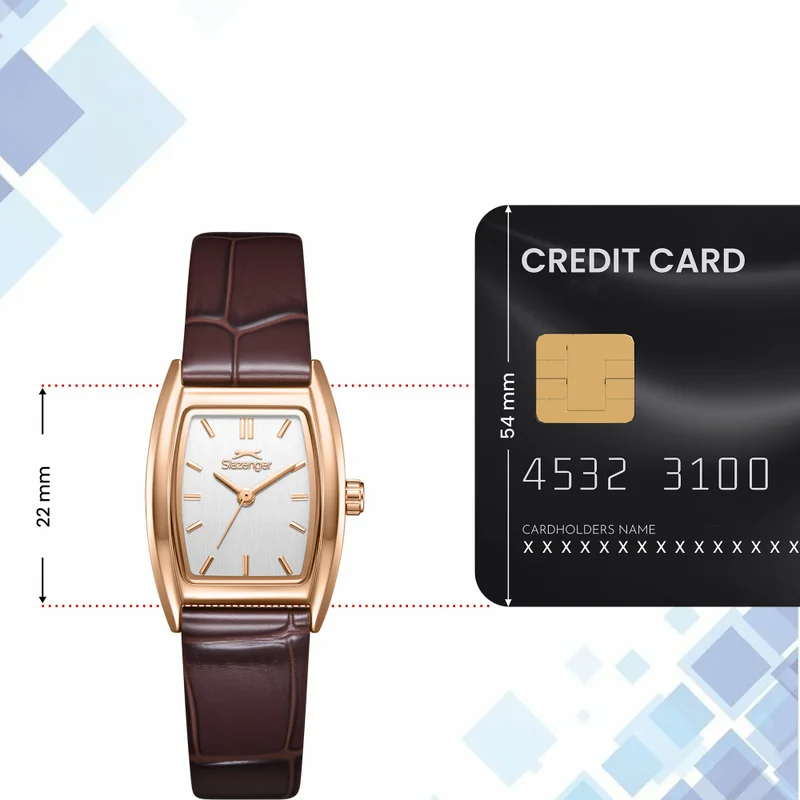 Slazenger  Women's Leather Analog Watch SL.9.2641.3.432 - 22 mm  | Best Price UAE