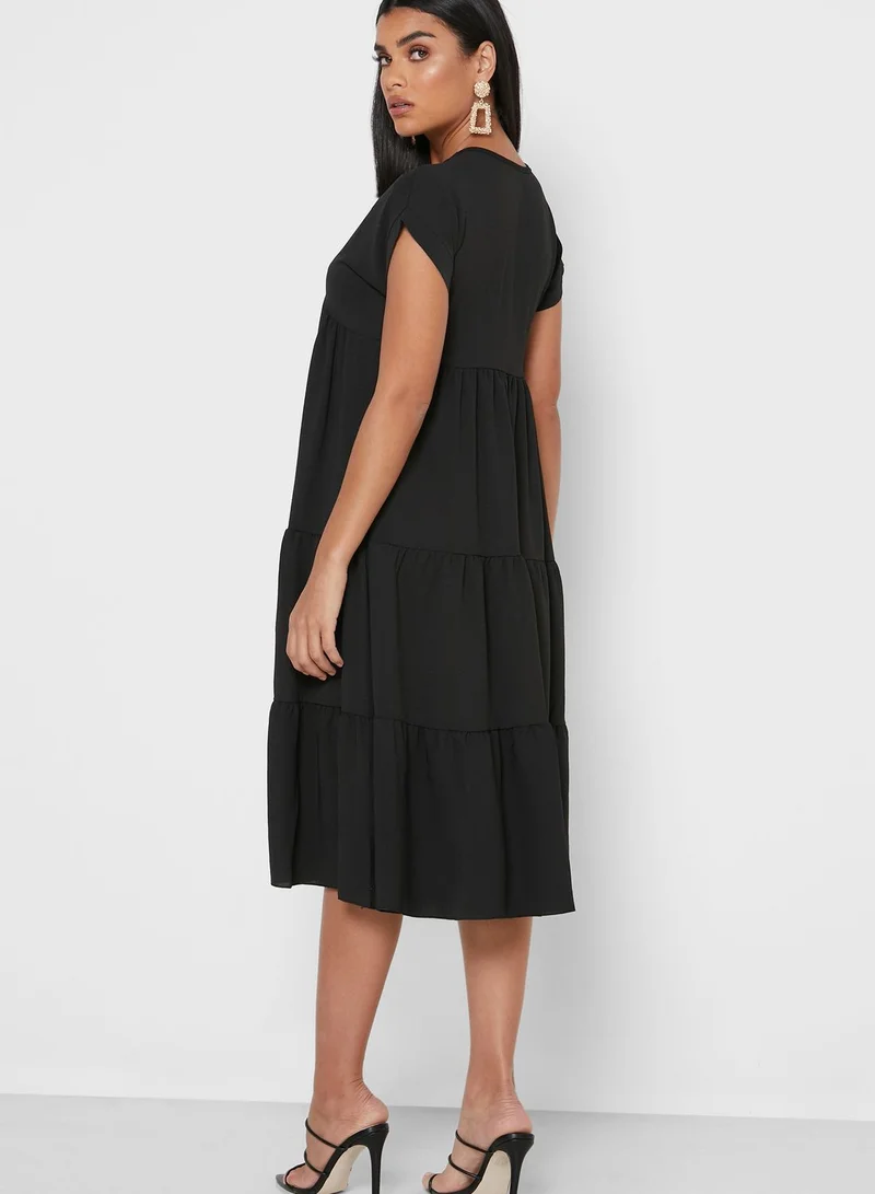 QUIZ Tiered Smock Dress
