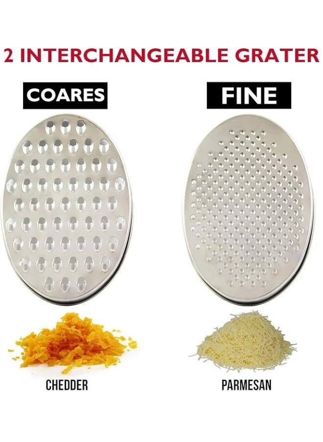 Generic - Multifunctional Grater with Container and Lid Perfect for Cheese, Vegetables, Butter (Random Color) - Image 1