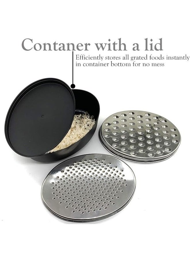Generic - Multifunctional Grater with Container and Lid Perfect for Cheese, Vegetables, Butter (Random Color) - Image 1