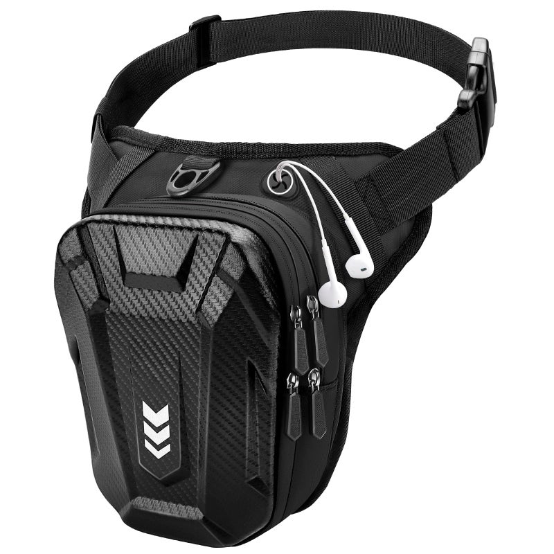 ISEYOU Thigh Bag Drop Leg Bag for Women Men Motorcycle Leg Bag with Leg Strap Expandable Storage Tank Bags Leg Fanny Pack for Racing Bike Cycling Horse Riding Hiking Camping Fishing Travel Outdoor