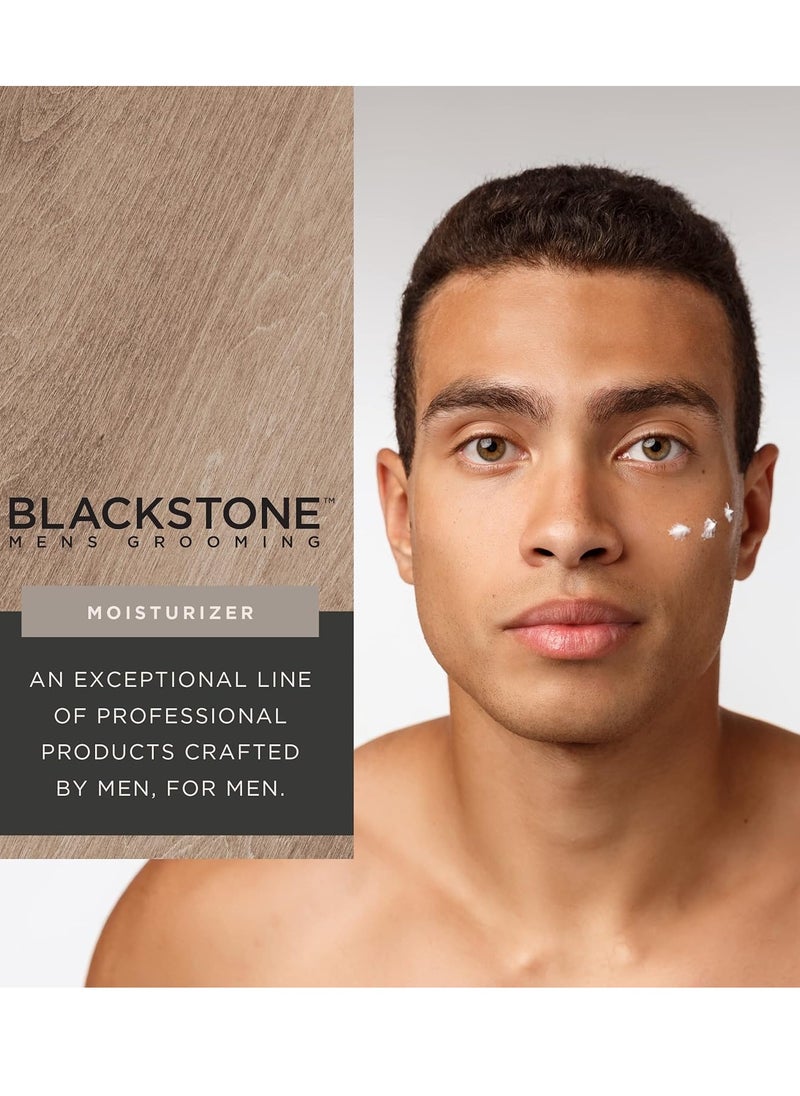 BLACKSTONE Blackstone Men's Grooming Refresh Facial Moisturizer with Vitamin E, Peppermint & Hyaluronic Acid - Lightweight & Non-Greasy | Restores Dry Skin | Paraben & Cruelty Free | USA Made, Sandalwood (8 oz)  - Image 2