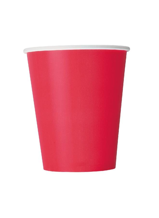 Unique أكواب حمراء ياقوتية - 9 أونصات - Image 2