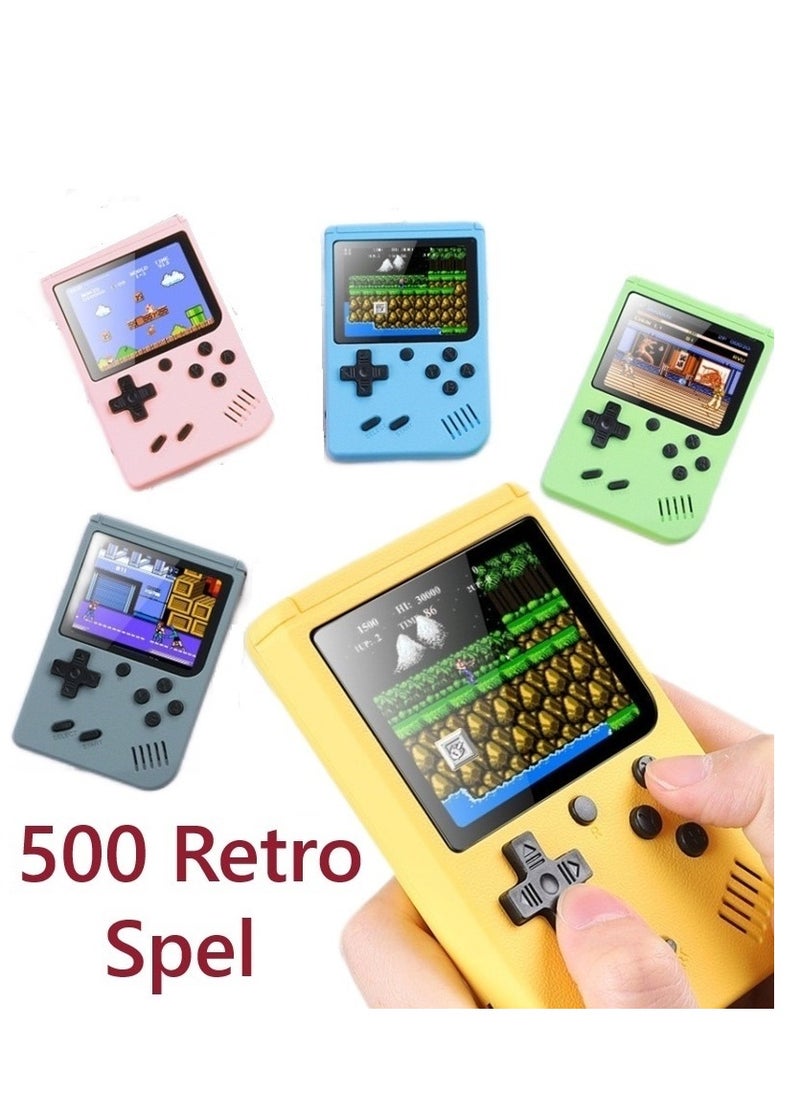 Generic - Portable Handheld Game Console with 500 Built-in Classic Retro Games - 3.0 Inch Color LCD Screen, Travel-Friendly Mini Gaming Device for Kids & Adults, Nostalgic 8-Bit Gaming Gift - Image 1