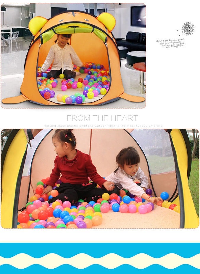 FLYHSO Large children's tent indoor, tiger tent indoor and outdoor game room, boys and girls children's indoor room toys 182 * 100 * 86CM - Image 5