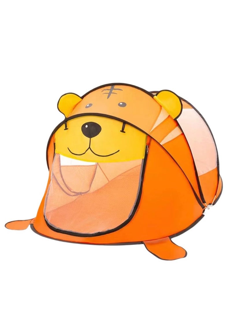 FLYHSO Large children's tent indoor, tiger tent indoor and outdoor game room, boys and girls children's indoor room toys 182 * 100 * 86CM - Image 1