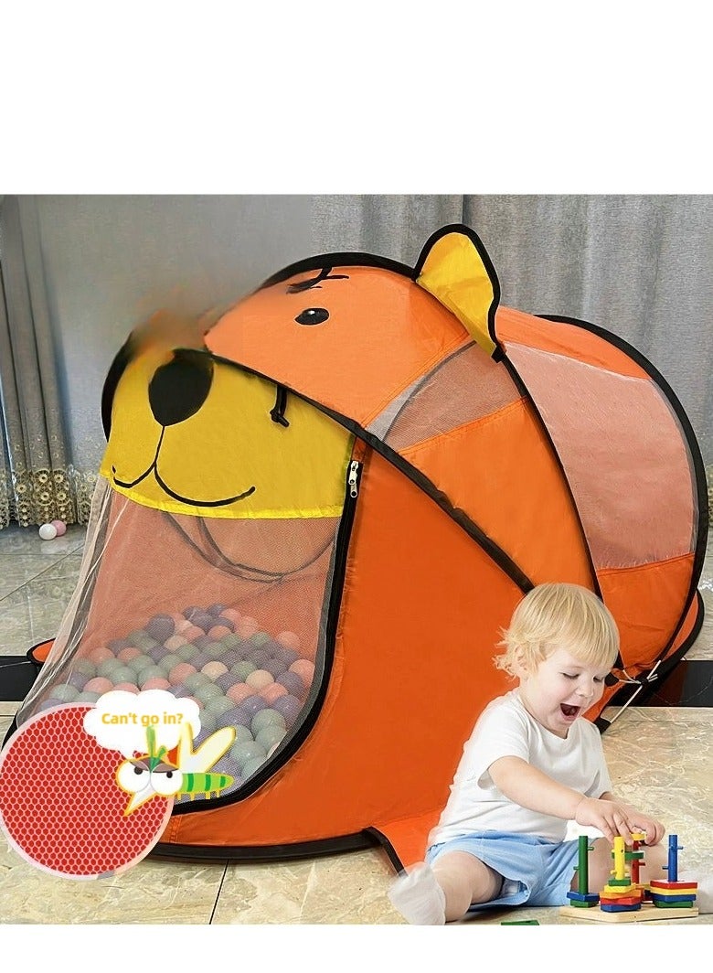 FLYHSO Large children's tent indoor, tiger tent indoor and outdoor game room, boys and girls children's indoor room toys 182 * 100 * 86CM - Image 4