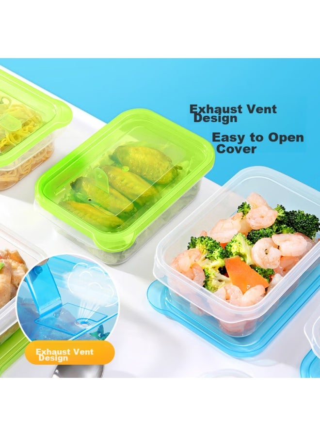 Maryya Meili Ya Disposable Food Containers 580ml*4 Set, Food-grade Fresh-keeping Picnic Portioning Takeout Containers With Lids, Microwave Safe - Image 4