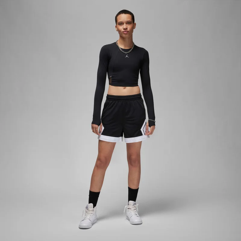 Jordan Black Women's Sport Diamond Dri-FIT Basketball Shorts for Women | Best Price UAE