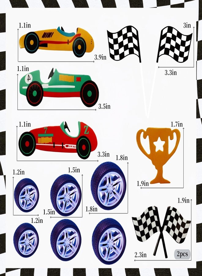 LAST HOE DOWN Racing Cake Toppers Racing Themed Birthday Party Racing Car Birthday Cake Decorations - Image 3