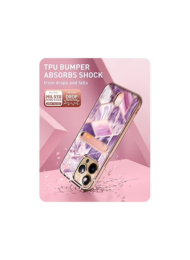 I-blason - Cosmo Wallet Case for iPhone 13 Pro 6.1 inch (2021 Release), Slim Designer Wallet Protective Case with Card Holder - Ameth - Image 1