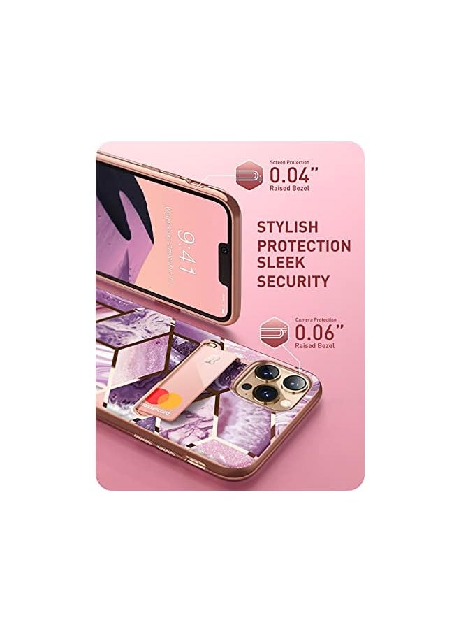 I-blason - Cosmo Wallet Case for iPhone 13 Pro 6.1 inch (2021 Release), Slim Designer Wallet Protective Case with Card Holder - Ameth - Image 1