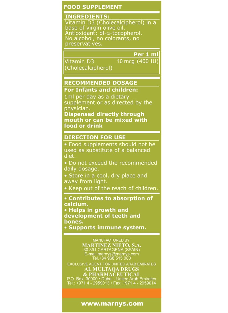 MARNYS - Marnys Marvit D - Drops 30 ml - Image 1