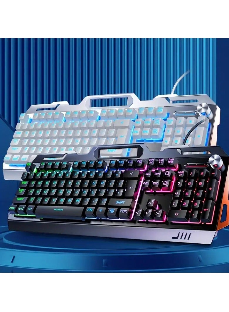 YINDIAO YINDIAO V2 Computer Wired Keyboard E-sports Gaming Typing Office Universal USB Plug-in Hair Light Keyboard Available For Windows System  - Image 2