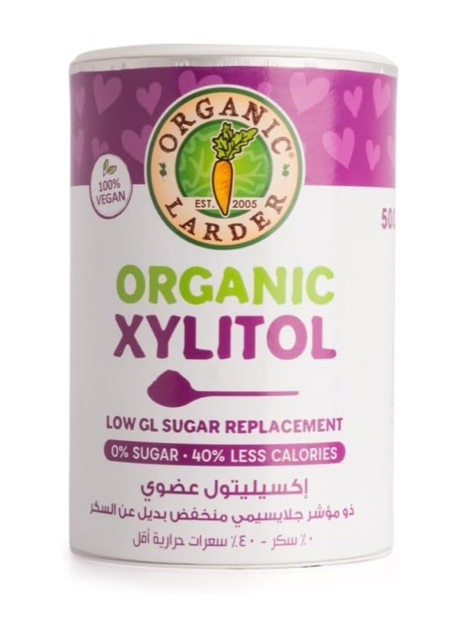 Organic Larder Organic Xylitol, Low GL Sugar Replacement, 500g 