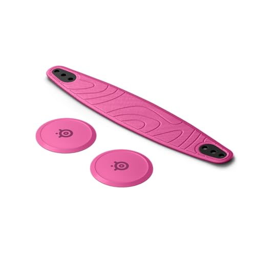 SteelSeries Nova Booster Pack -Gaming Headset Accessory - Nylon Headband - Customize with Unique Speaker Plates - Bright Pink - Image 3