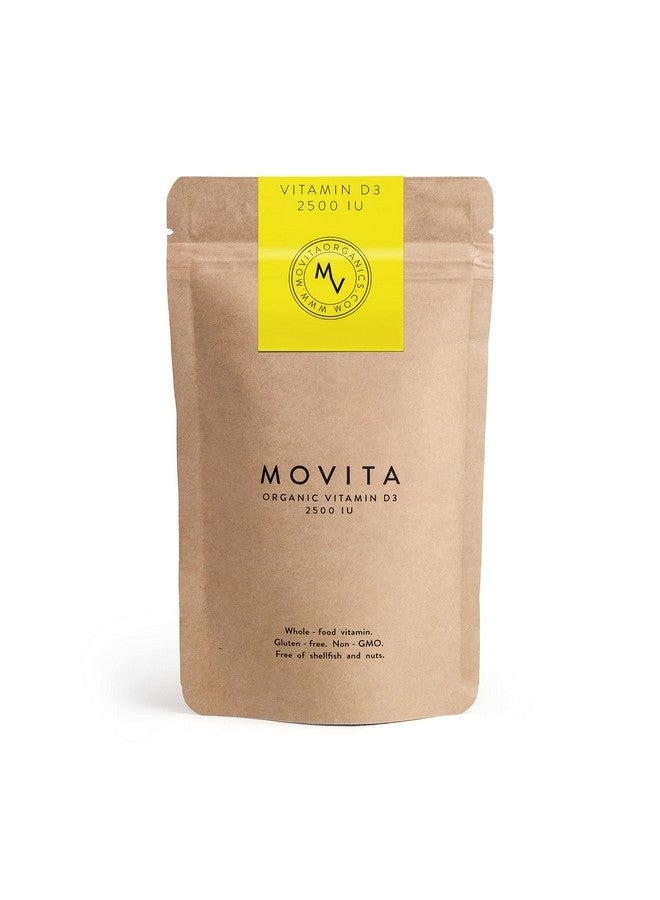 Movita Certified Organic Vitamin D3 2500Iu Fermented Whole Foods Vitamins And Minerals Organic Veganfriendly Glutenfree & Nongmo 30 Day Supply - Image 2