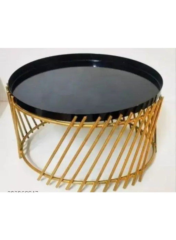 ناما حامل اطباق معدن  مقاس 15 سم ارتفاع والطبق مقاس 28سم قطعه واحده - Image 2