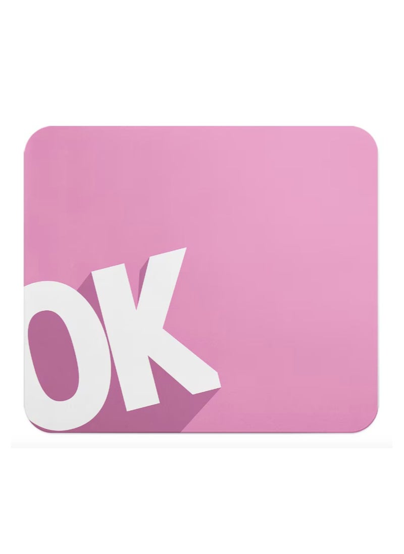 LOUD UNIVERSE - OK Printed Anti Slip Mouse Pad - Image 1