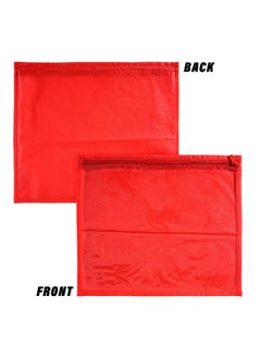 Kuber Industries Clothes Organizer For Wardrobe (Pack Of 12) - Single Storage Organizer For Saree | Salwar Suit | Lehenga | Clothes - Dress Organizer For Wardrobe - Single Saree Covers With Zip (Red)  - Image 2