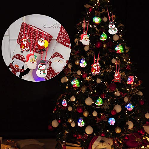 Atonofun Christmas Party Favors for Kids Light Up Xmas Gift Flash Rings Necklaces Bracelets 42 Pack LED Toys Glow in the Dark Party Supplies for Holiday Christmas Stocking Stuffers - Image 5