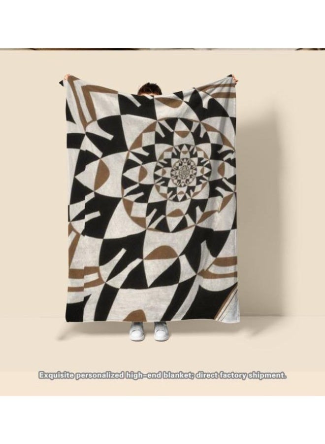 general Traditional flannel thin blanket (warm and comfortable, suitable for sleep, gaming, dust removal and sandproof) 150cm*200cm - 30 - Image 3