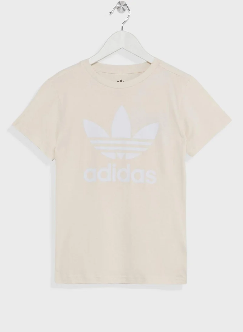 Adidas TREFOIL TEE White Originals Kids T-SHIRTS