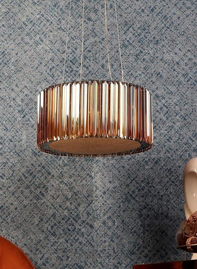 ADWAIT ثريا كريستال عصرية من ADWAIT K9، ثريا كريستال دائرية لغرفة المعيشة، ألوان: أبيض دافئ، ضوء القمر، ذهبي، لوحة LED متضمنة (دائرية قابلة للتعتيم، 500 مم) - Image 5