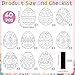 JAPBOR Easter Coloring Crafts Kits 30PCS Color Your Own Easter Egg Art Magnets for Kids Spring Bunny Rabbit DIY Colour Fridge Magnetic Stickers for Class School Draw Paint Activities Party Favor - Image 4