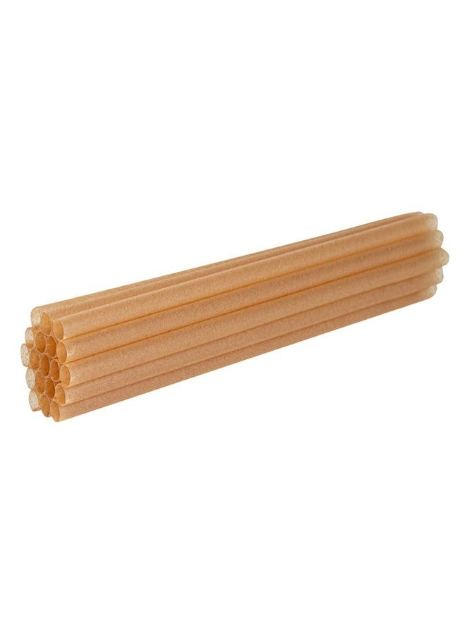 Restaurantware-Basic Nature 8.3 Inch Disposable Straws, 100 Sustainable Straws - Sturdy, Won't Alter Flavors, Brown PLA / Sugarcane Straw, For Hot And Cold Drinks - Image 2