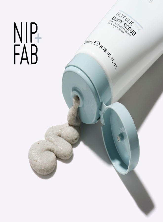 Nip+Fab Glycolic Fix Body Scrub, 6.70 Fl Oz, with Glycolic Acid, Salicylic Acid, Shea Butter, Exfoliating and Moisturizing the Skin | Vegan, Cruelty Free, Sulphate Free - Image 3
