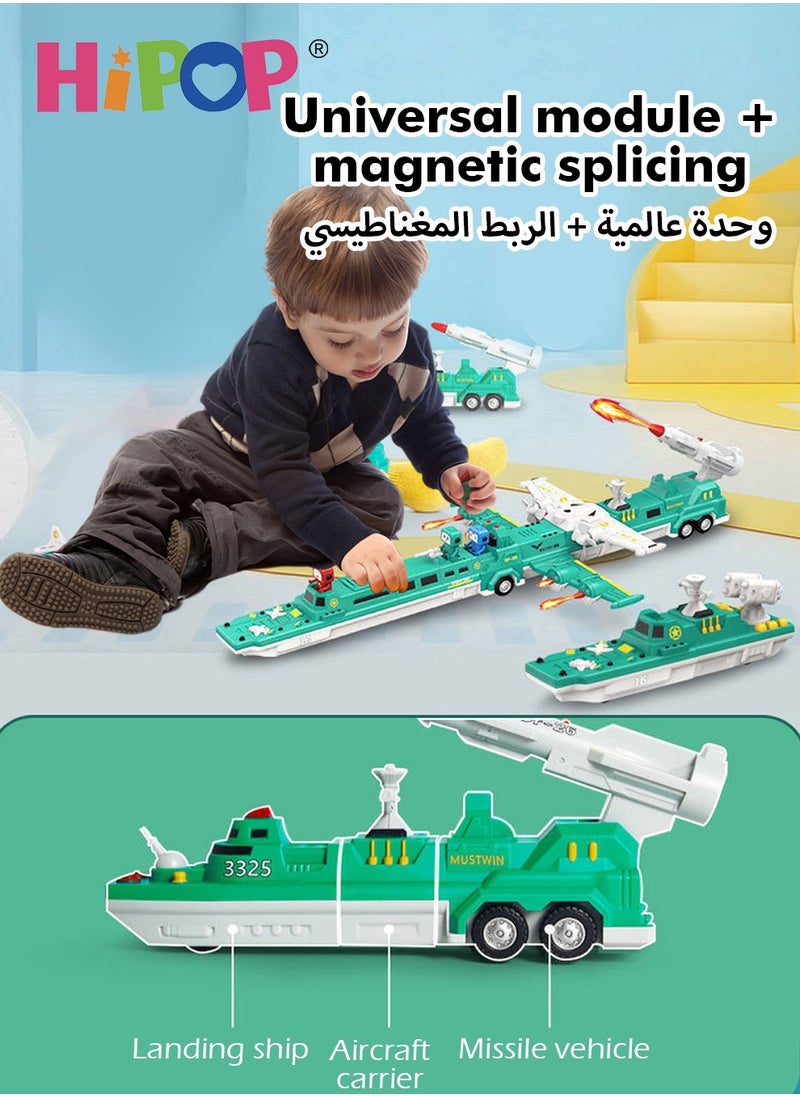 HIPOP - Magnetic Building Blocks with 39 Large Particles,Deformable Toys,Analog Sound Effects,Assembled Toys - Image 1