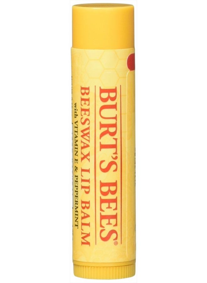 Burt's Bees Beeswax Lip Balm with Vitamin E & Peppermint 0.15 oz (Pack of 10)