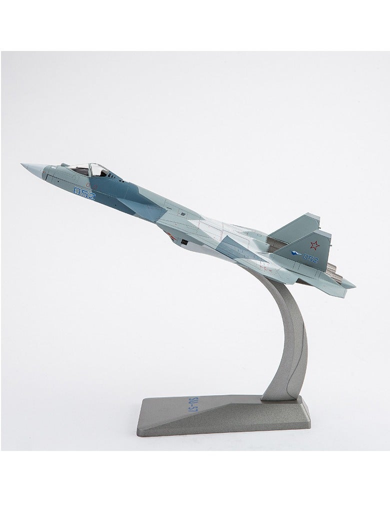 general 1:100 Russian SU57 Su 57 fighter stealth aircraft split painting model alloy simulation aircraft model suitable for giving aircraft model enthusiasts gifts - Image 1
