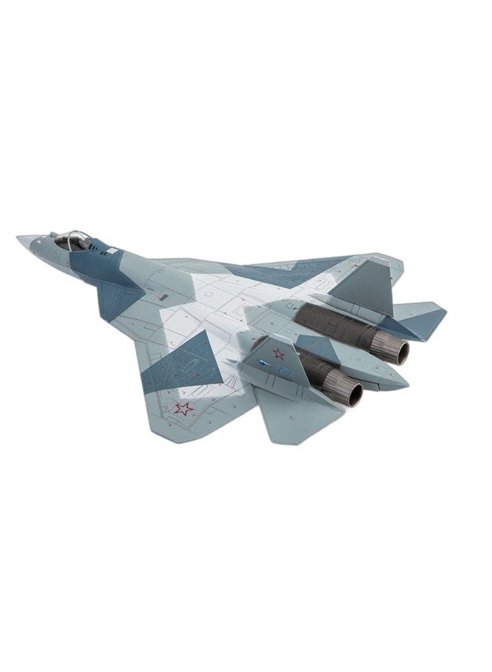 general 1:100 Russian SU57 Su 57 fighter stealth aircraft split painting model alloy simulation aircraft model suitable for giving aircraft model enthusiasts gifts - Image 3