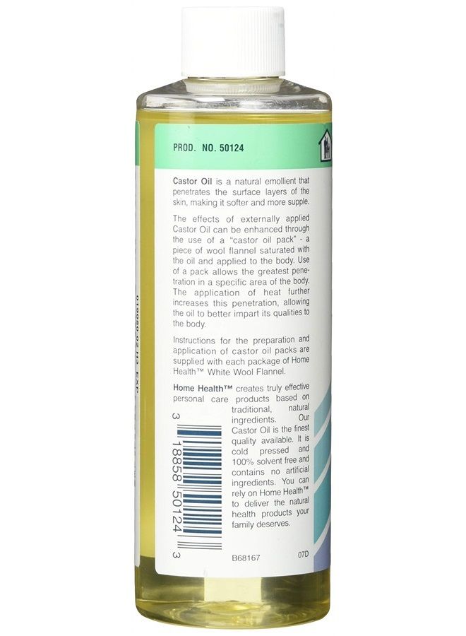 Home Health زيت الخروع الأصلي - 8 أونصة سائلة - يعزز صحة الشعر والبشرة، مرطب طبيعي للبشرة - نقي، معصور على البارد، غير معدل وراثيًا، خالي من الهكسان، خالي من المذيبات، خالي من البارابين، نباتي - Image 3