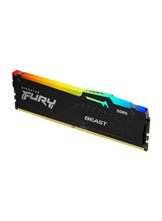 Kingston FURY Beast 64GB (2x32GB) DDR5 6400MT/s CL32 Desktop Memory Kit – EXPO & XMP Profiles, On-Die ECC, 1.4V, Heatsink, Optimized for Gaming & Overclocking, Low Power Consumption, High-Bandwidth Performance, JEDEC Standard Support | KF564C32BBEAK2-64 - Image 2