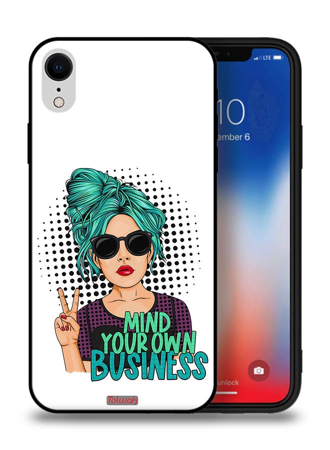 Tolwak Apple iPhone XR Protective Case Mind Your Own Business - Image 1